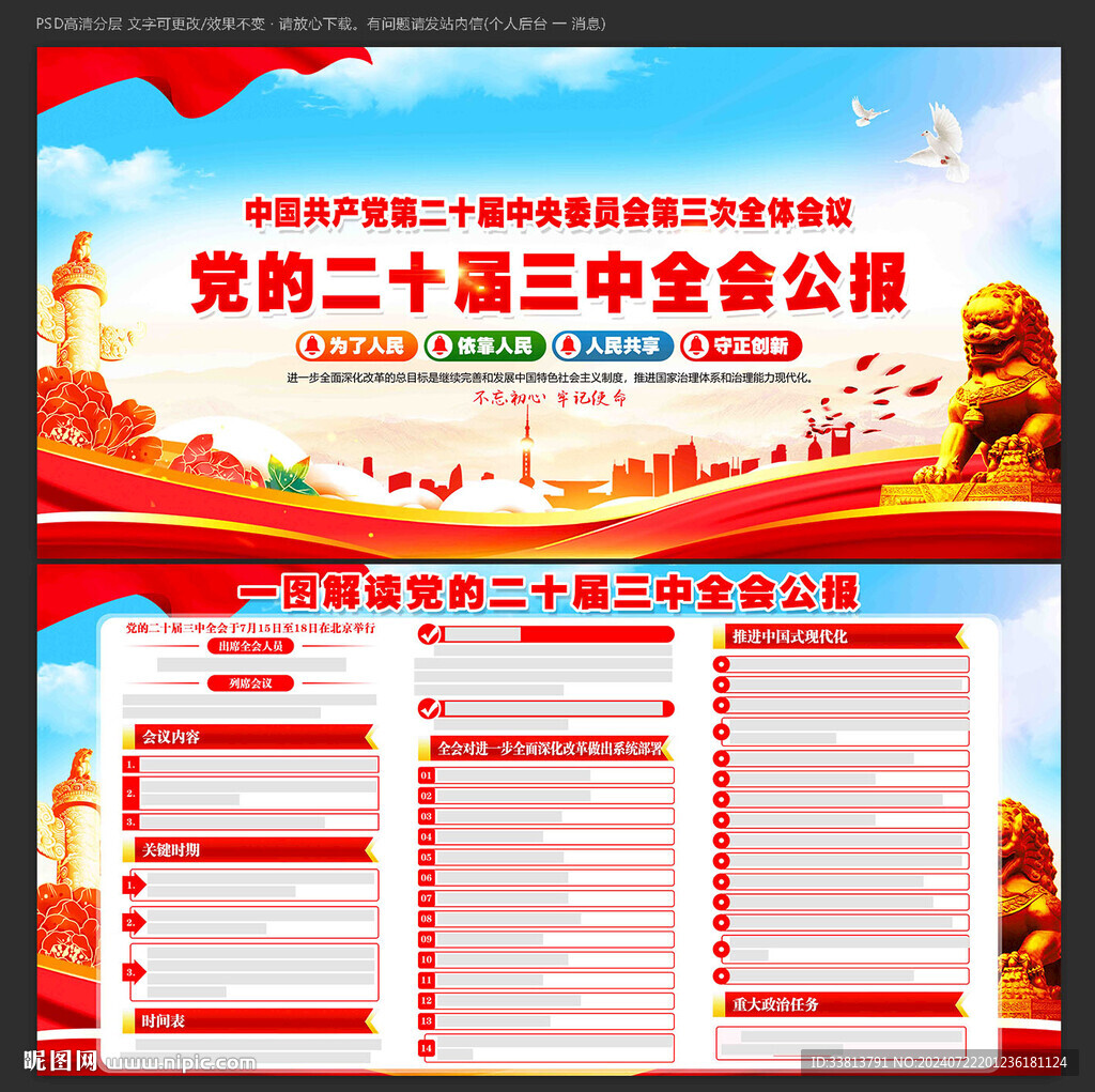 党的二十届三中全会公报