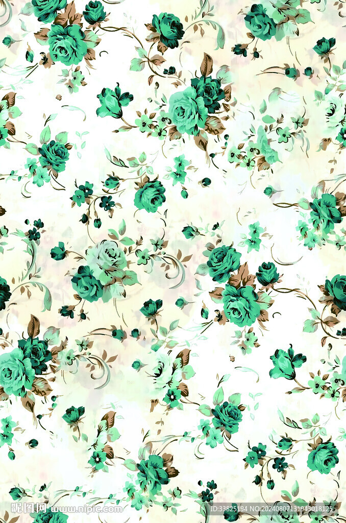 小碎花  手绘花