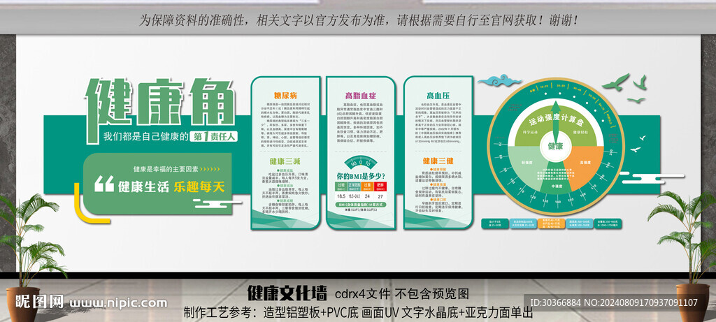 健康宣传文化墙