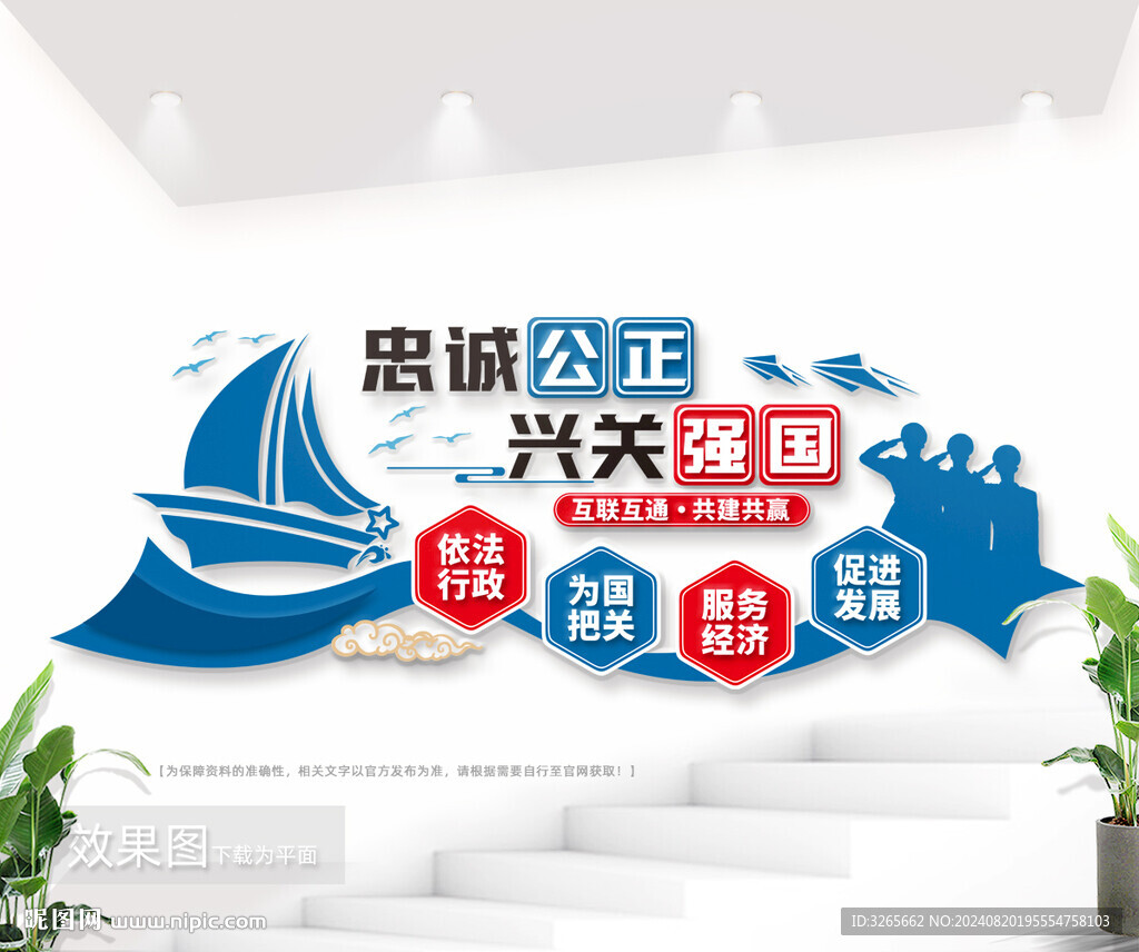 海关形象文化墙