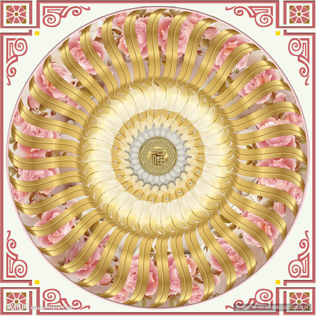 美容院吊顶图案