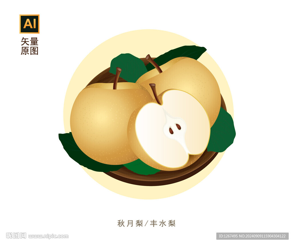 秋月梨素材