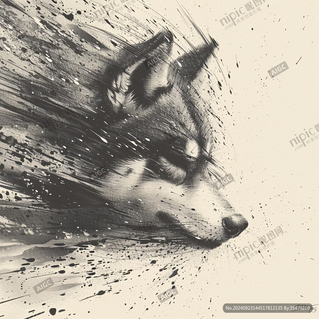 动物粒子海报设计