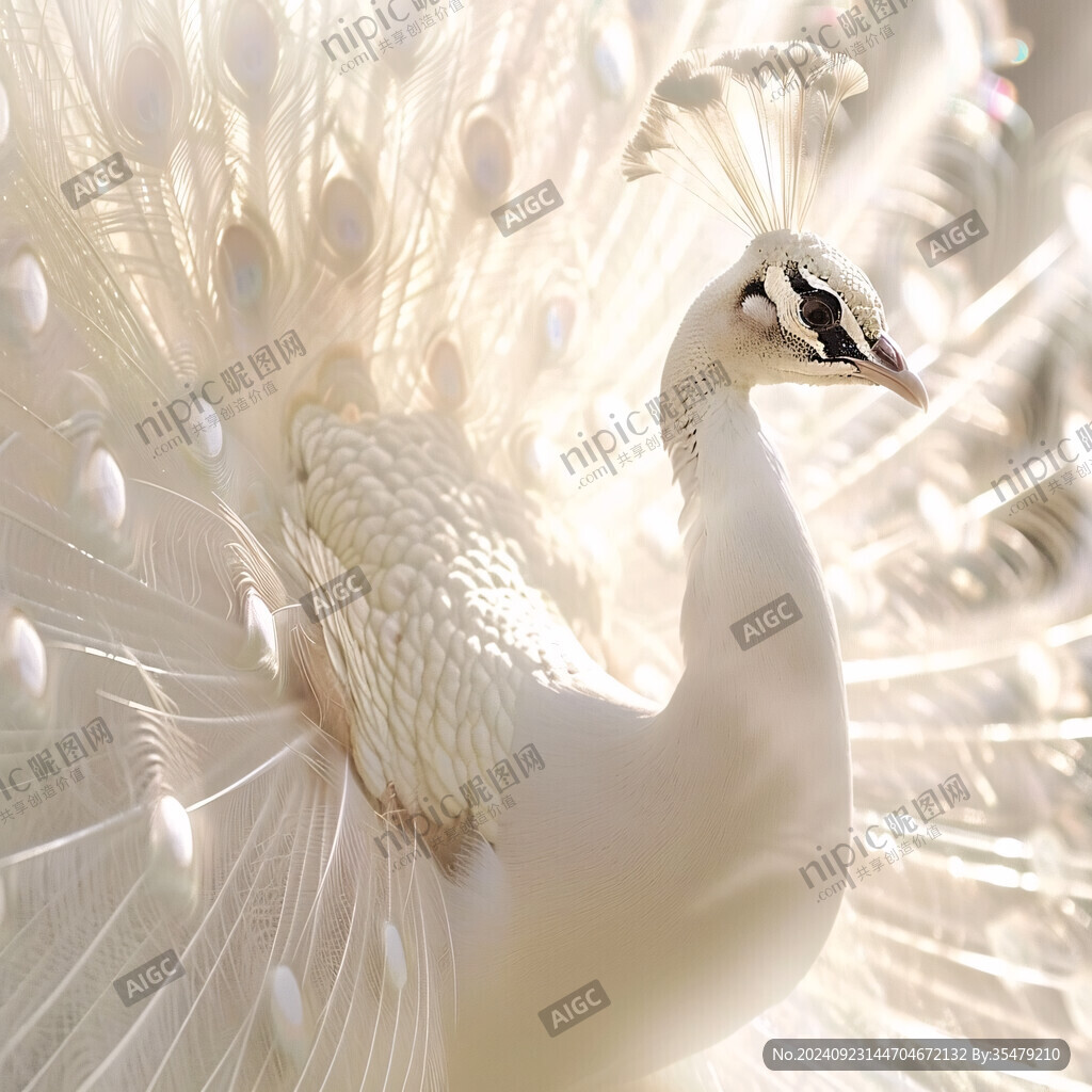 3d立体孔雀花鸟