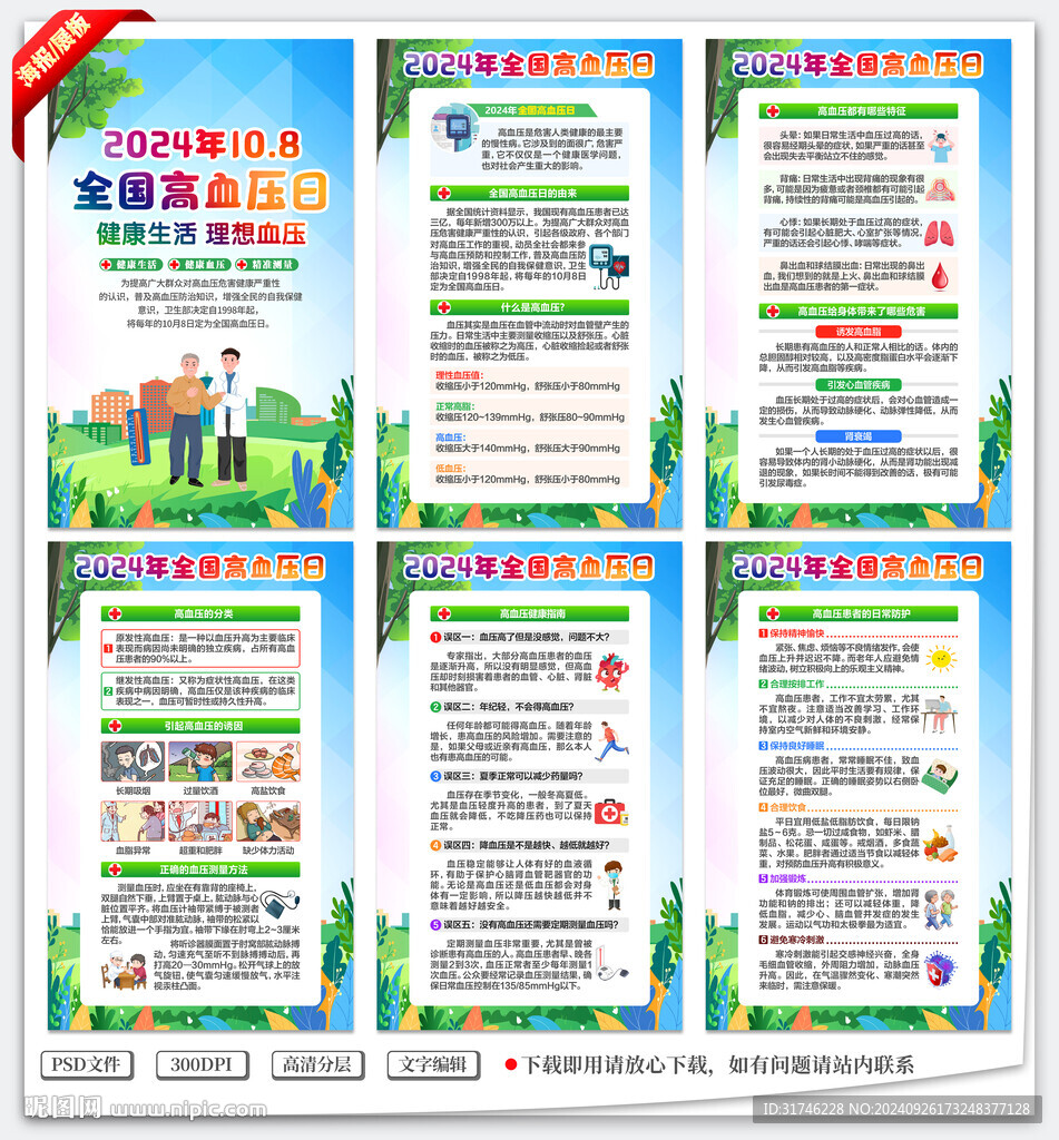 全国高血压日海报展板