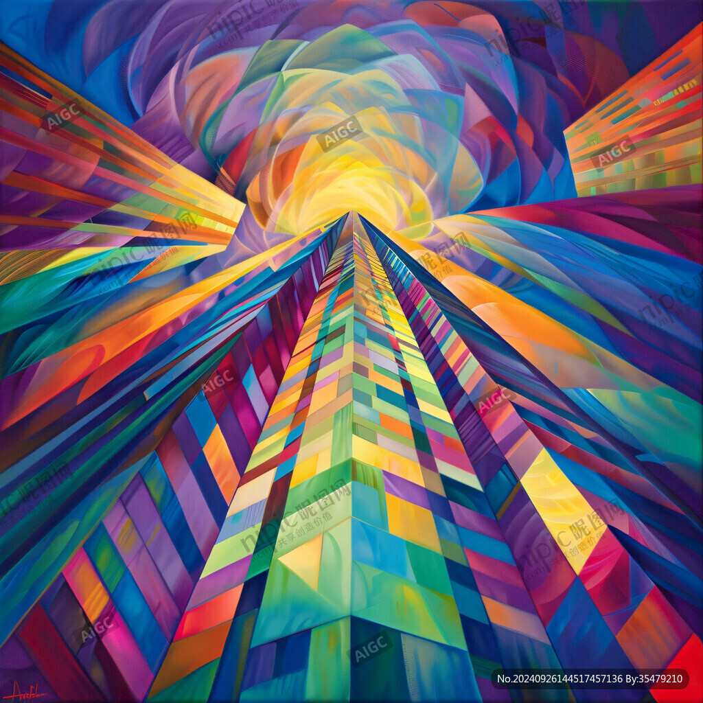 欧式装饰画时光隧道