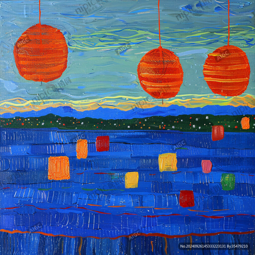 儿童厚涂油画肌理