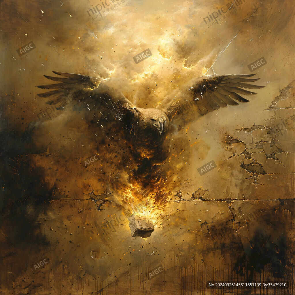 雄鹰抽象画