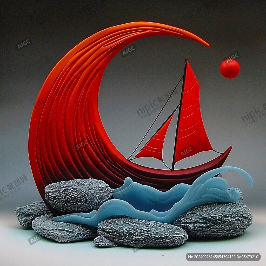 乘风破浪景观小品