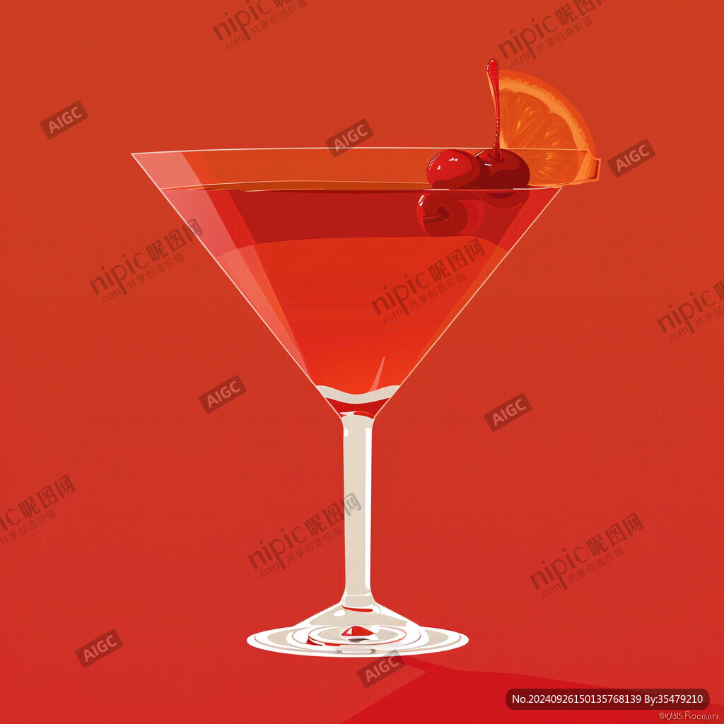 烈焰红唇 酒香醉人