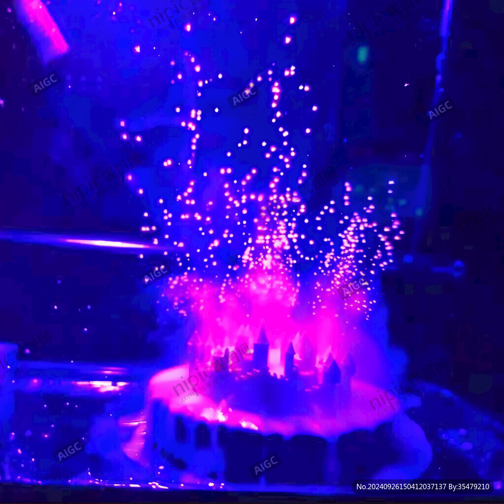 水下灯光秀 梦幻泡泡舞