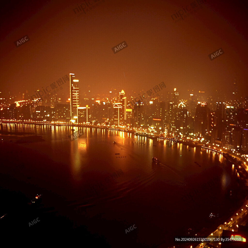 夜色下的上海滩