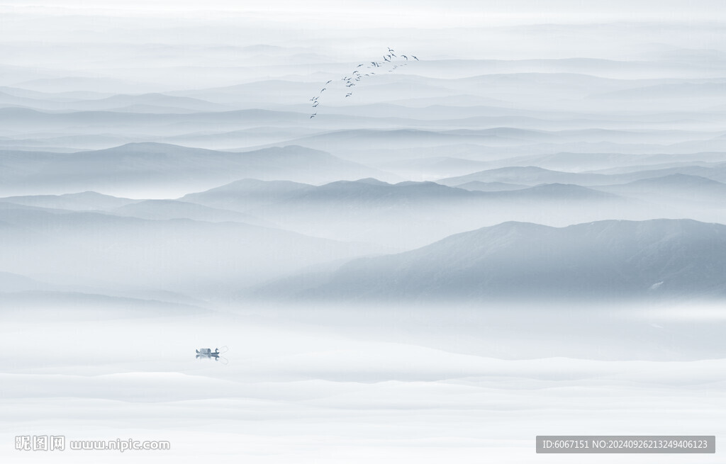 山水画水墨山水