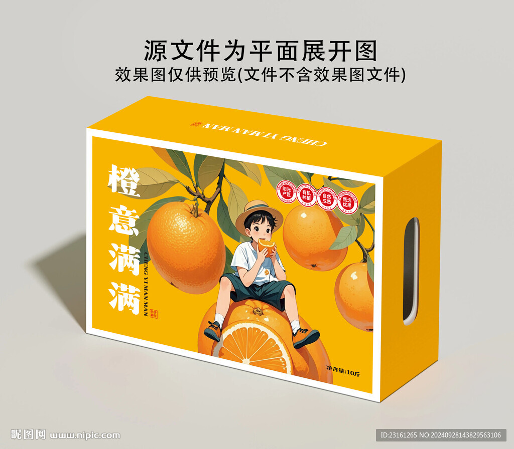 橙子包装礼盒