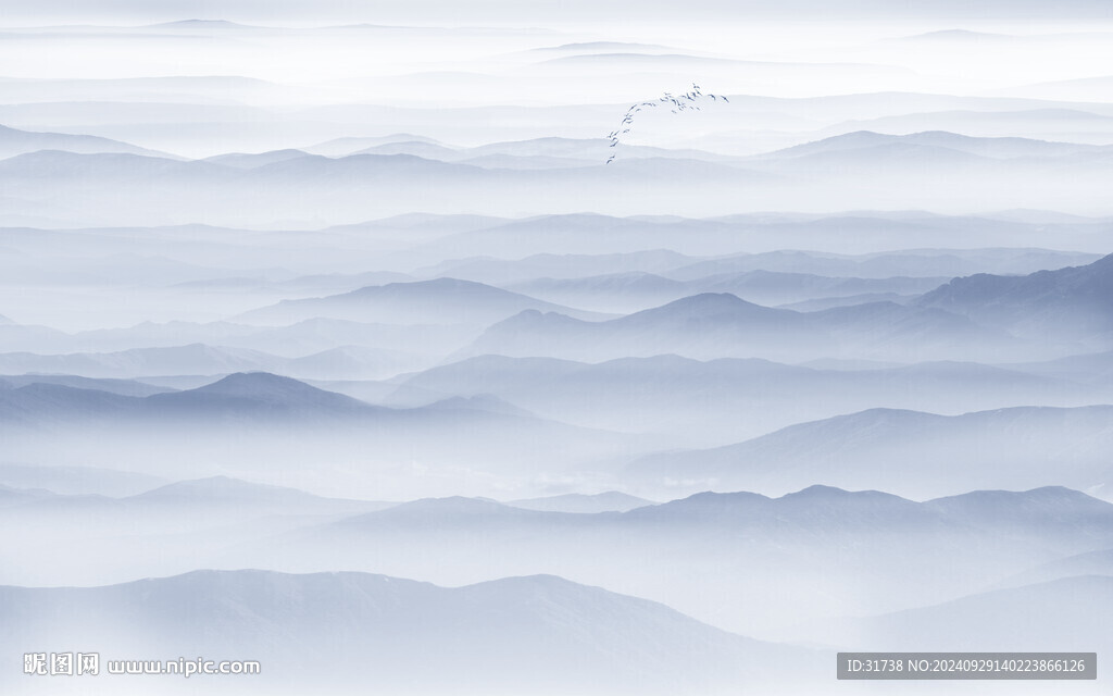 水墨意境山水画