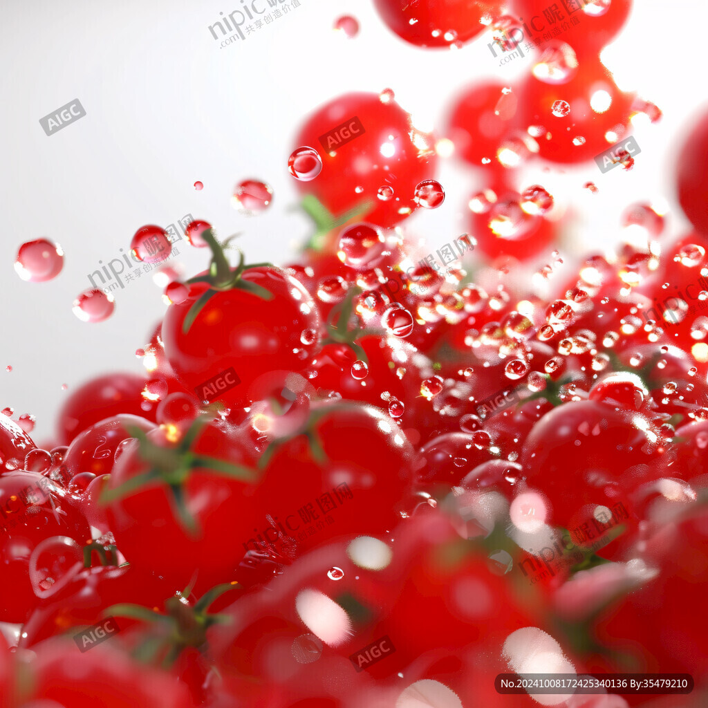 圣女果噪点插画