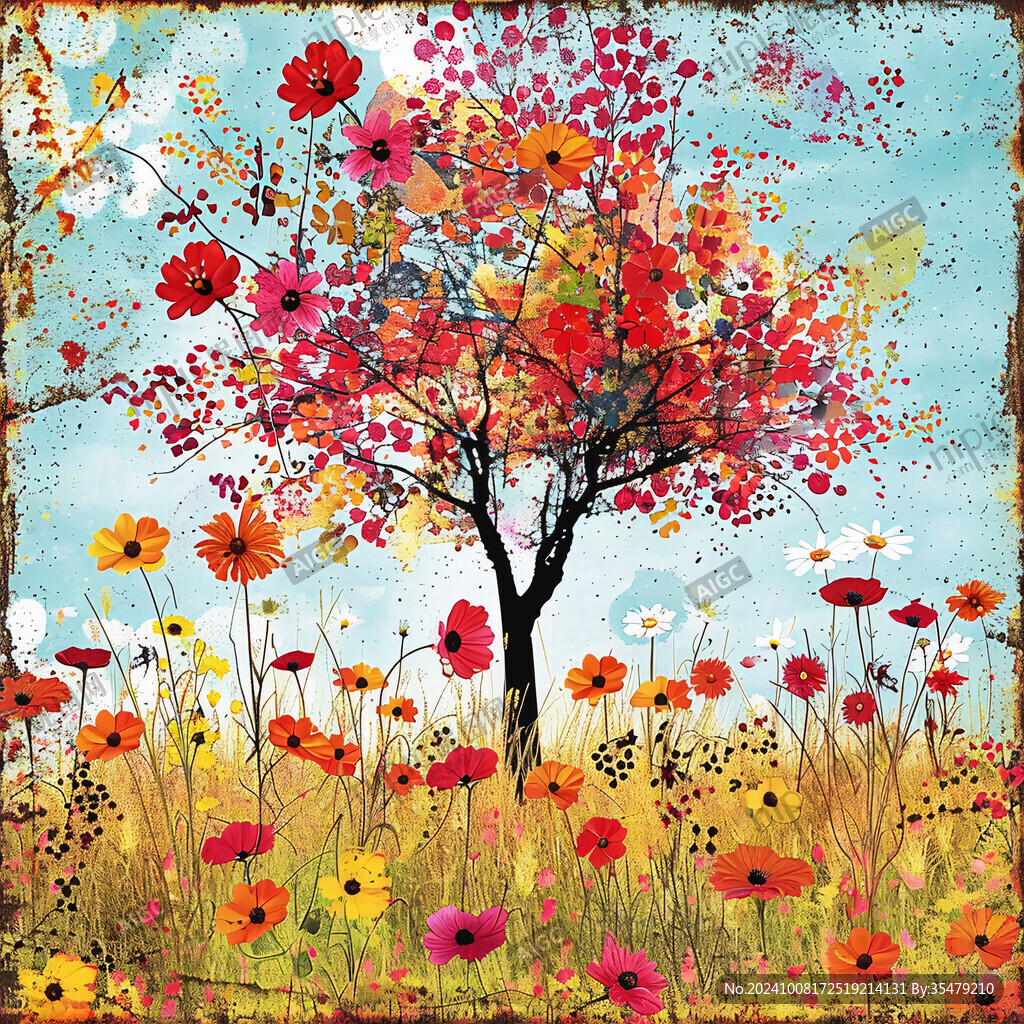 春夏秋冬意境装饰画