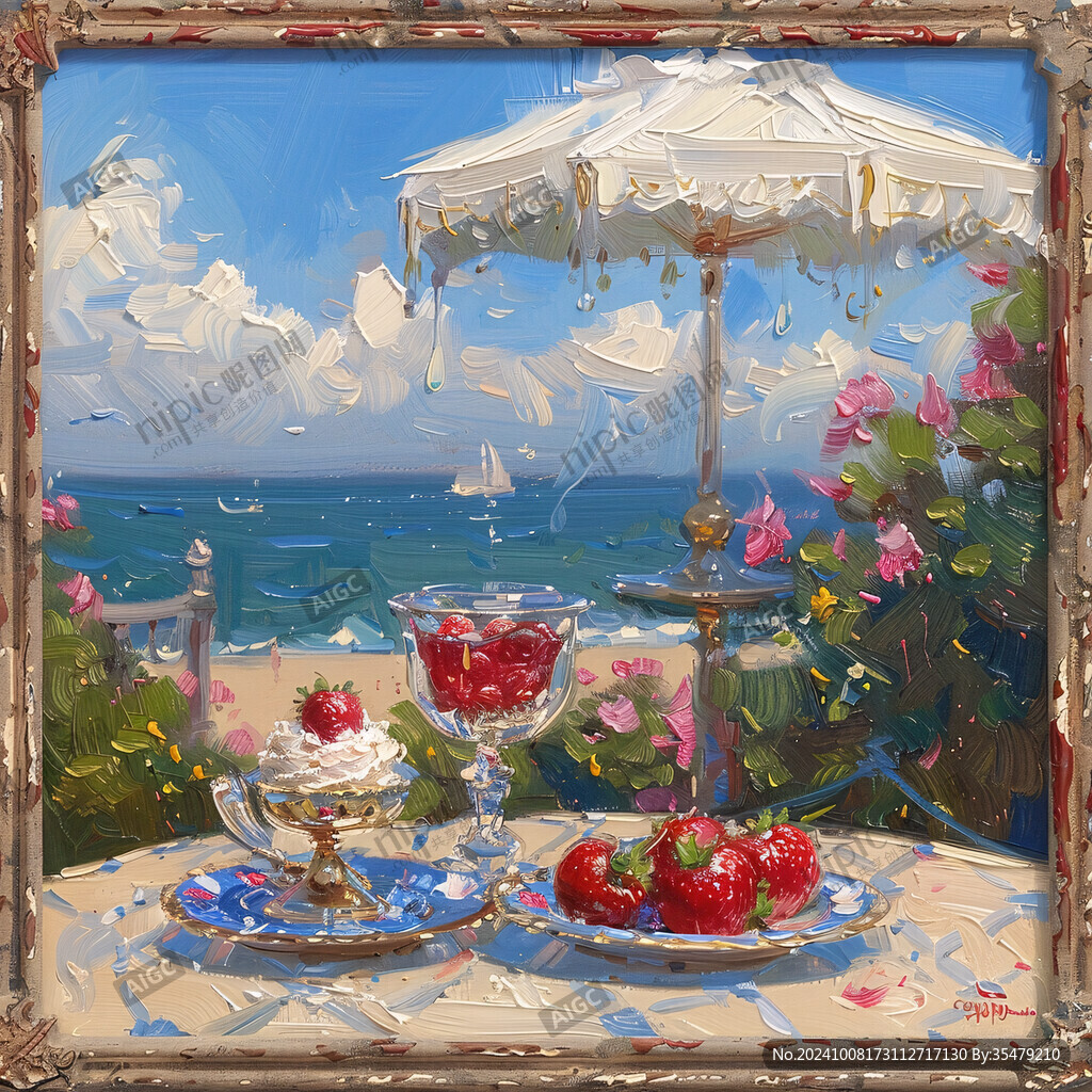 海边下午茶的浪漫