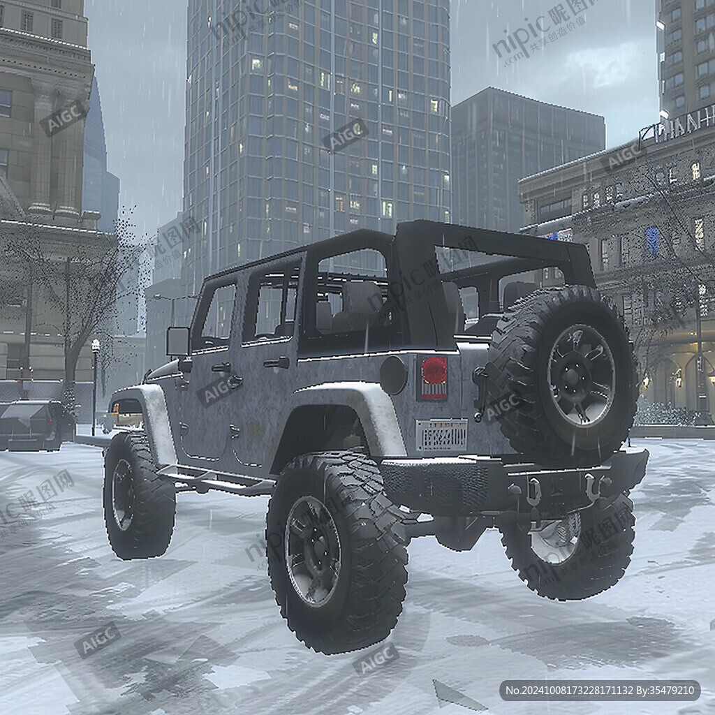 暴雪中的越野巨兽