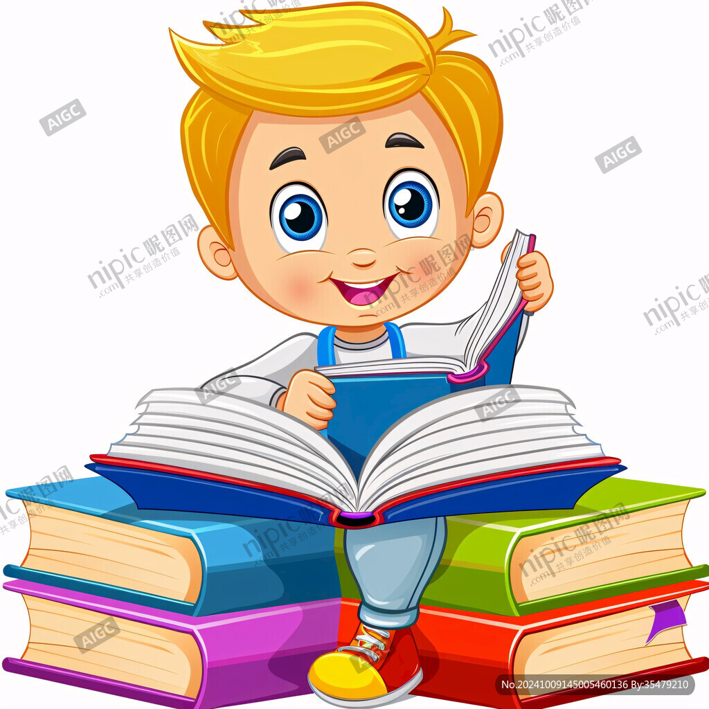 沉浸在阅读的快乐中