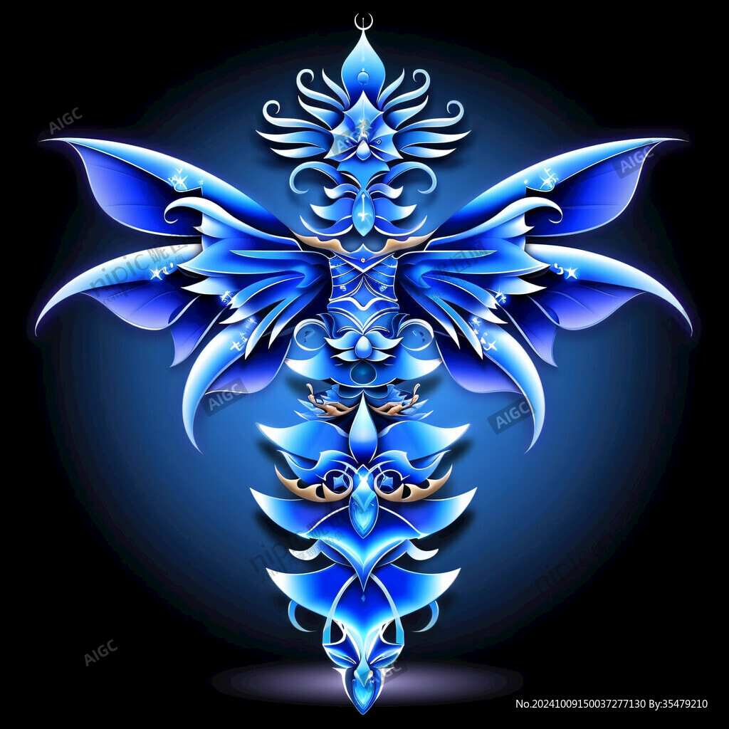 蓝色梦幻翅膀精灵