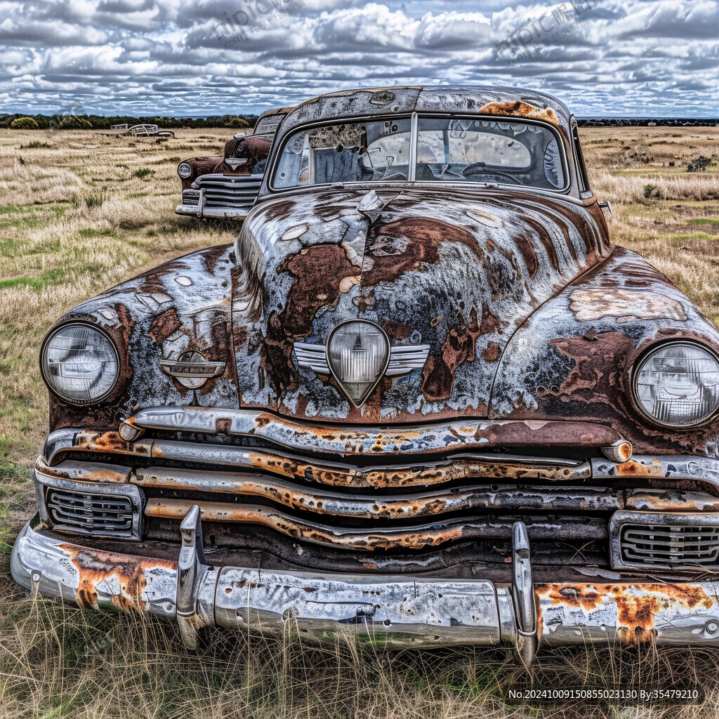 废弃已久的车子