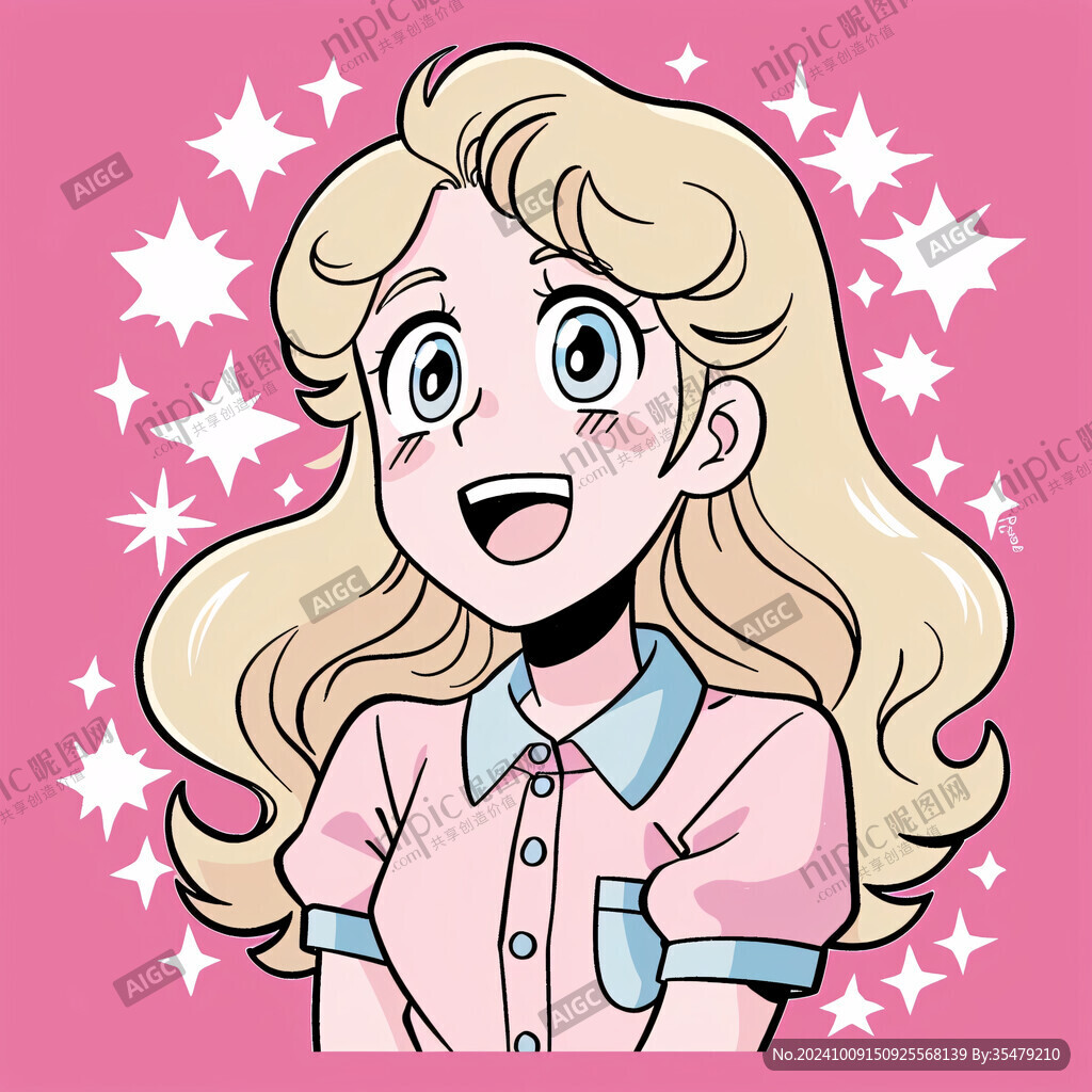 动漫女孩卡通形象