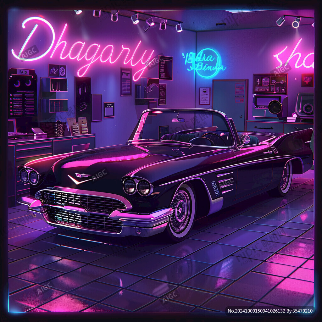 霓虹灯厂加海报