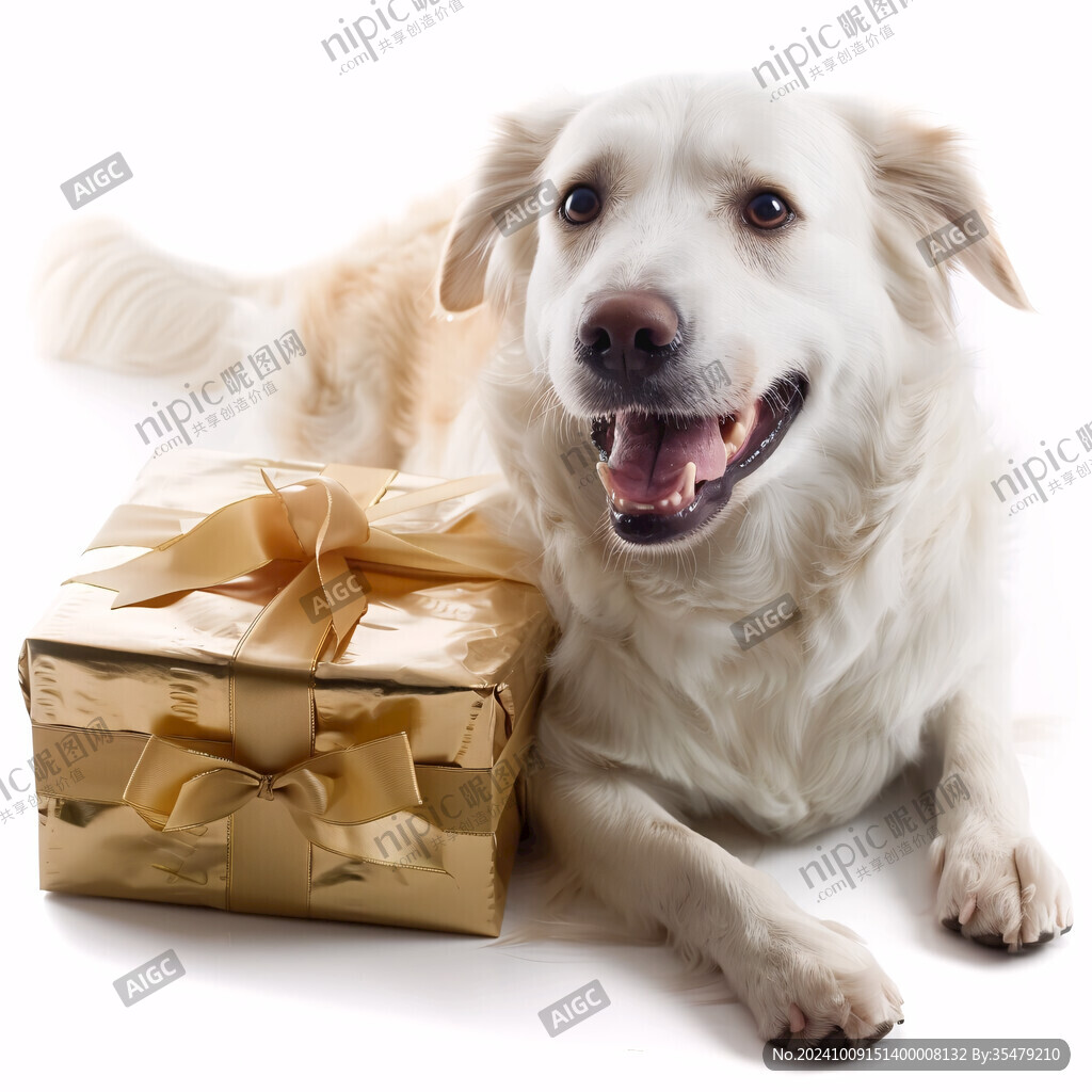 礼物包装狗年主题海报