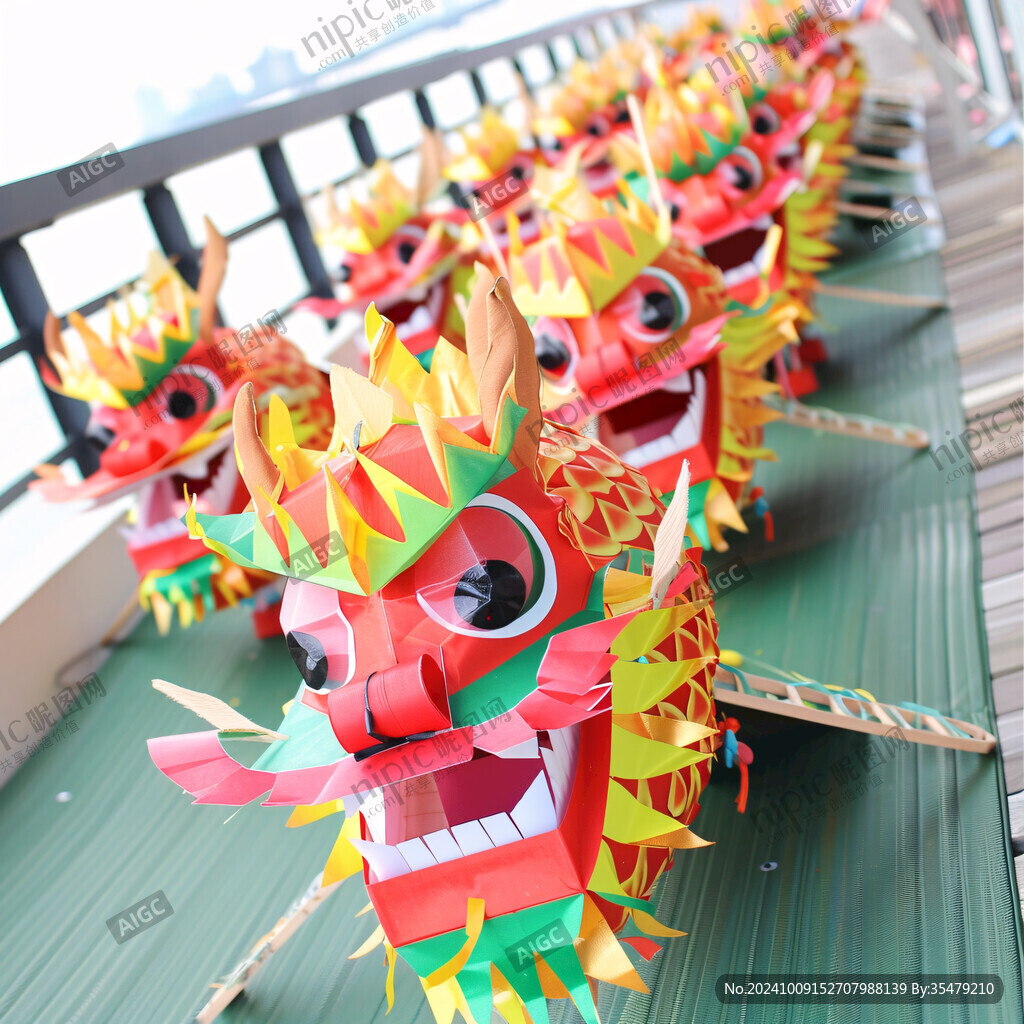 纸扎龙舟