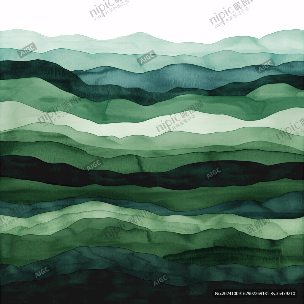 3d波浪线弧线弧形山