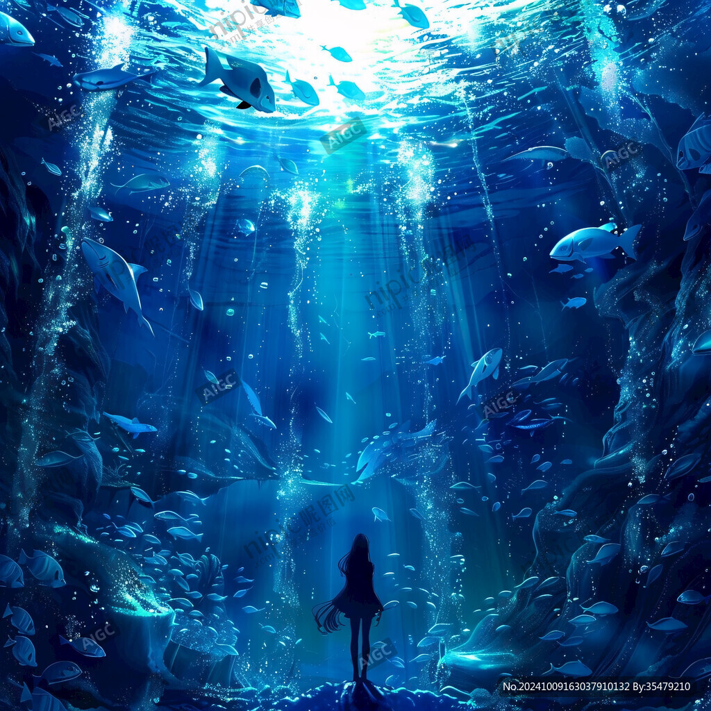 海底世界唯美女孩