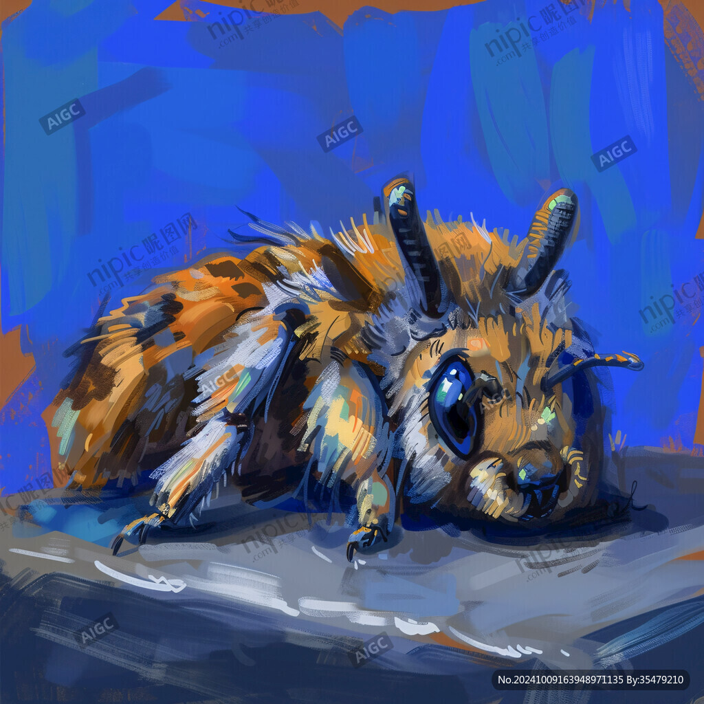 动物水彩画动物油画