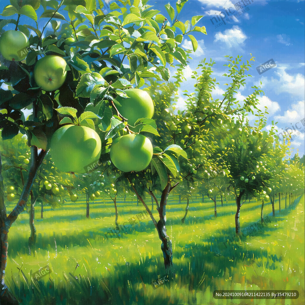 苹果树3d画