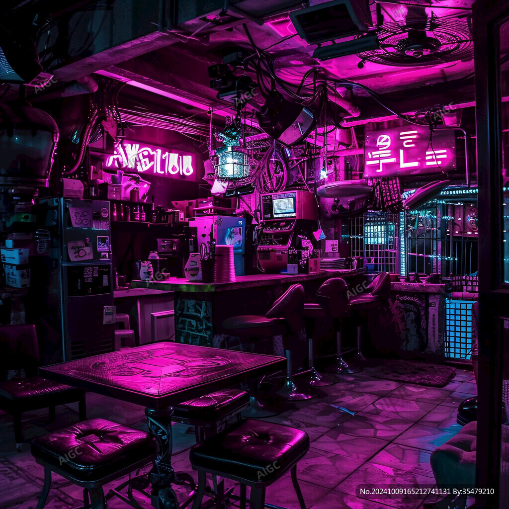 赛博朋克装饰画