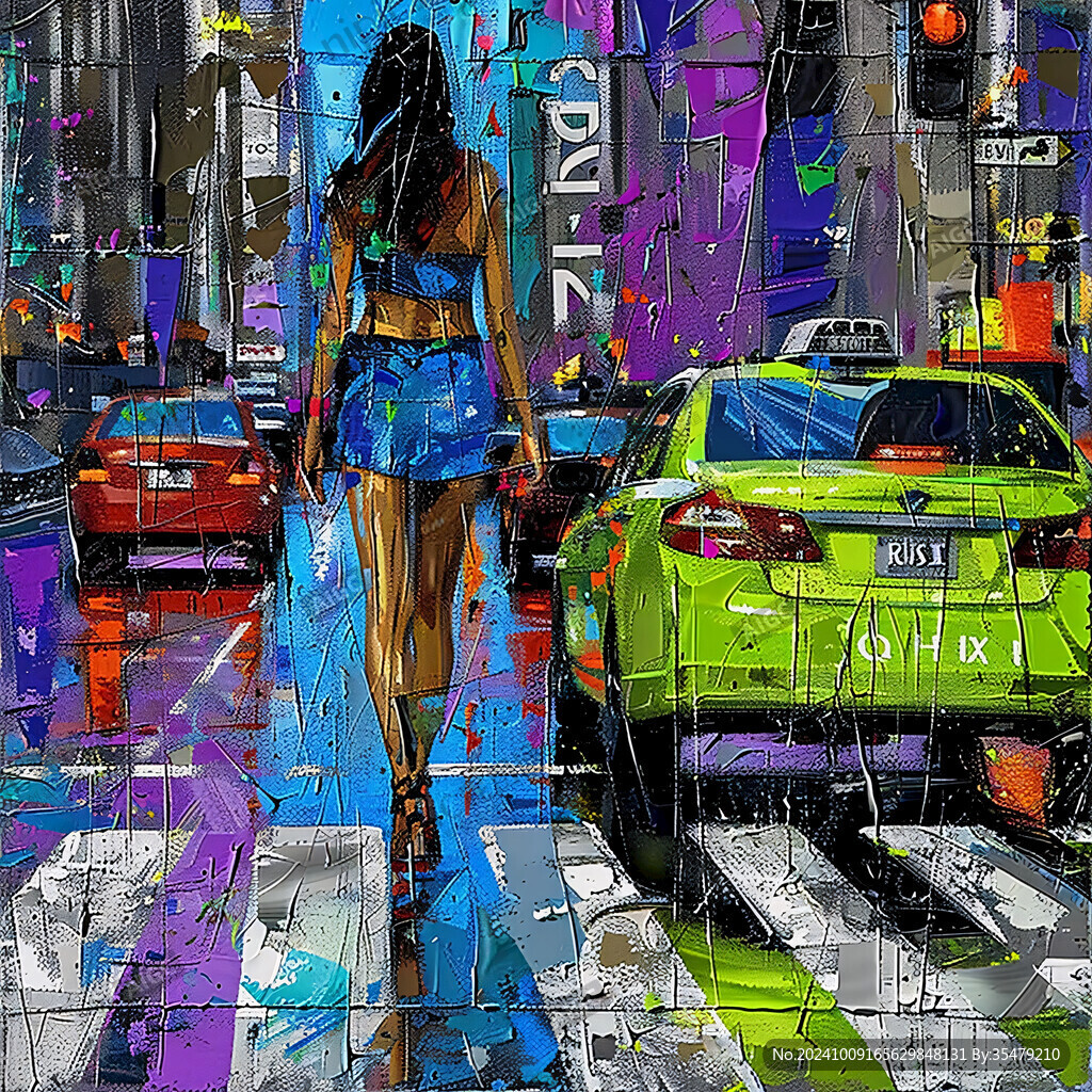 赛博朋克装饰画