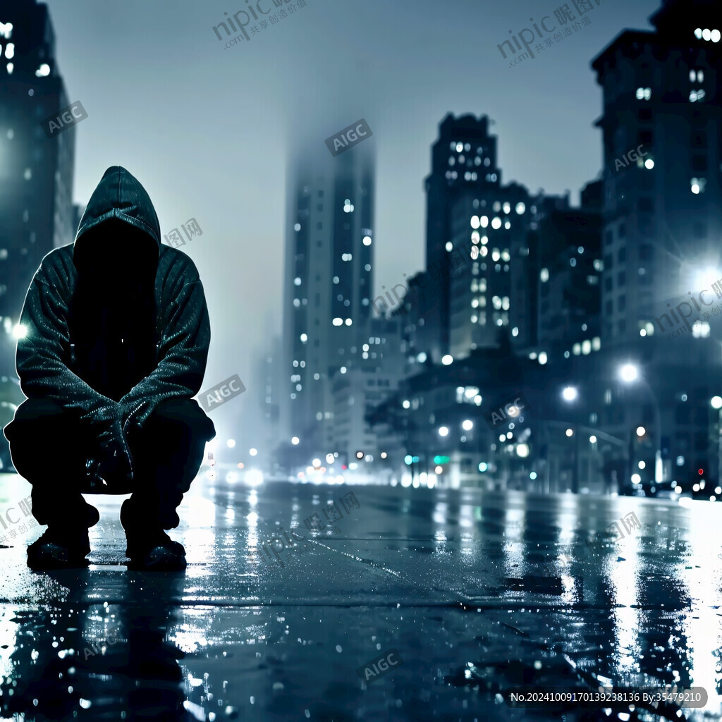 孤身一人背景素材