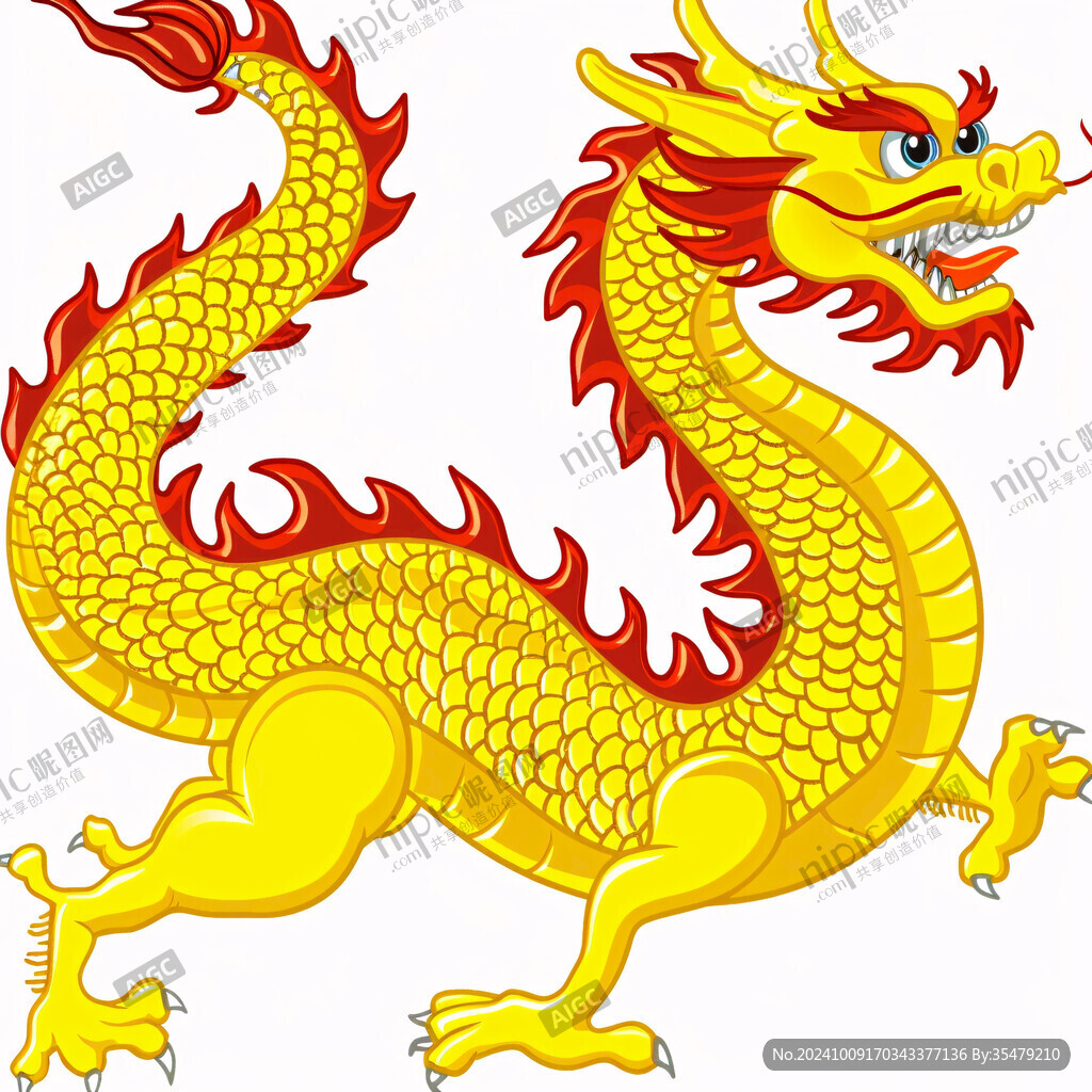 龙纹中国龙腾龙生肖龙