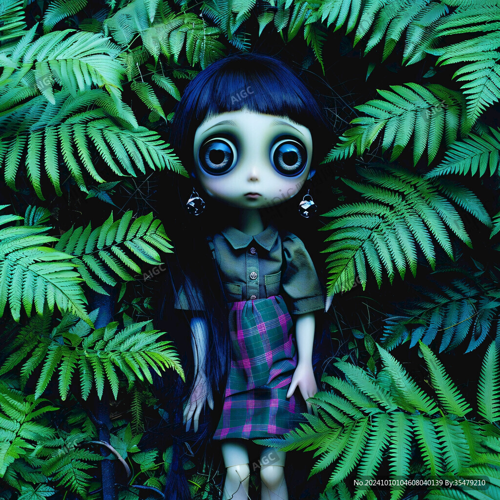 被丢弃的娃娃落寞森林