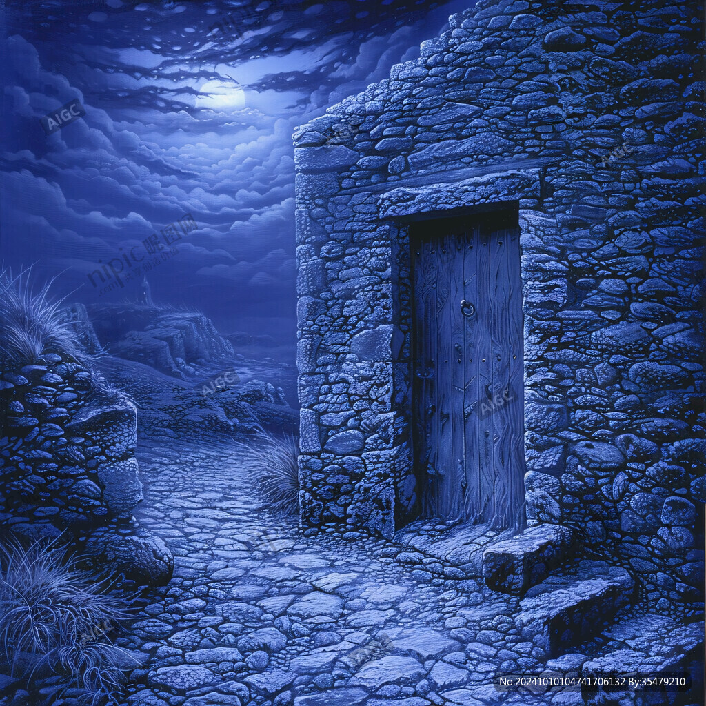 梦幻夜晚立体画