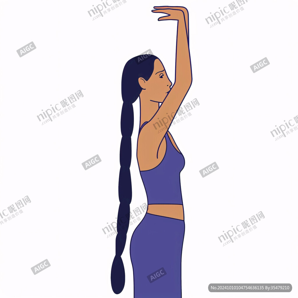 扁平风舞蹈人物素材