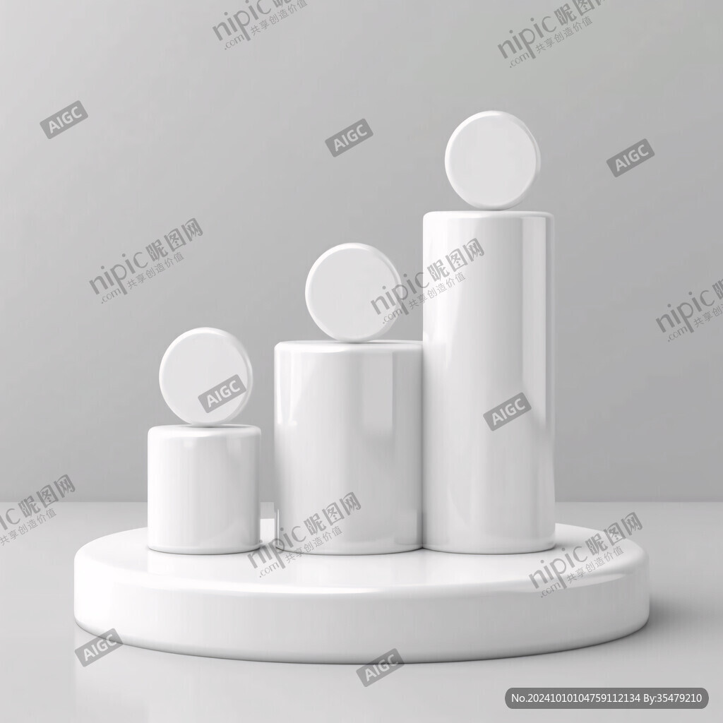 乳白色化妆品膏体造型