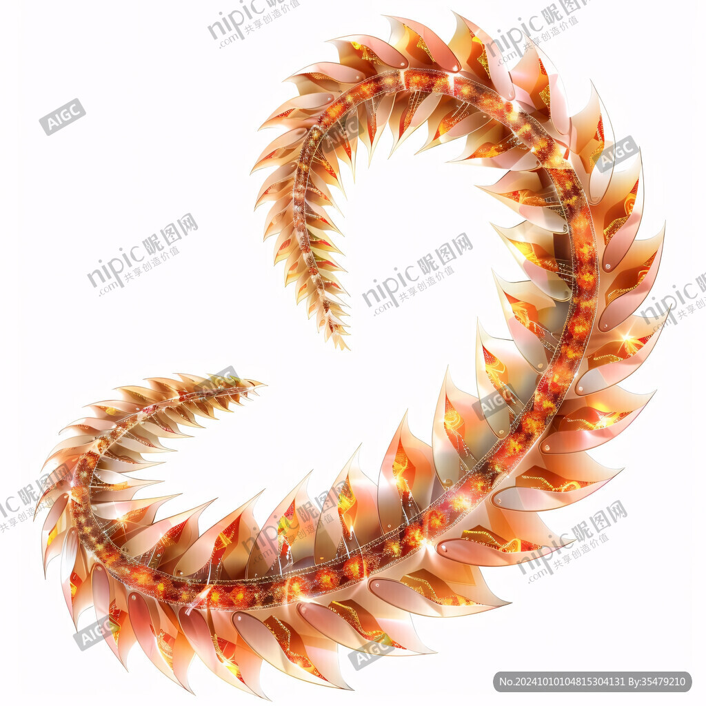 蛇形植物走廊装饰插图