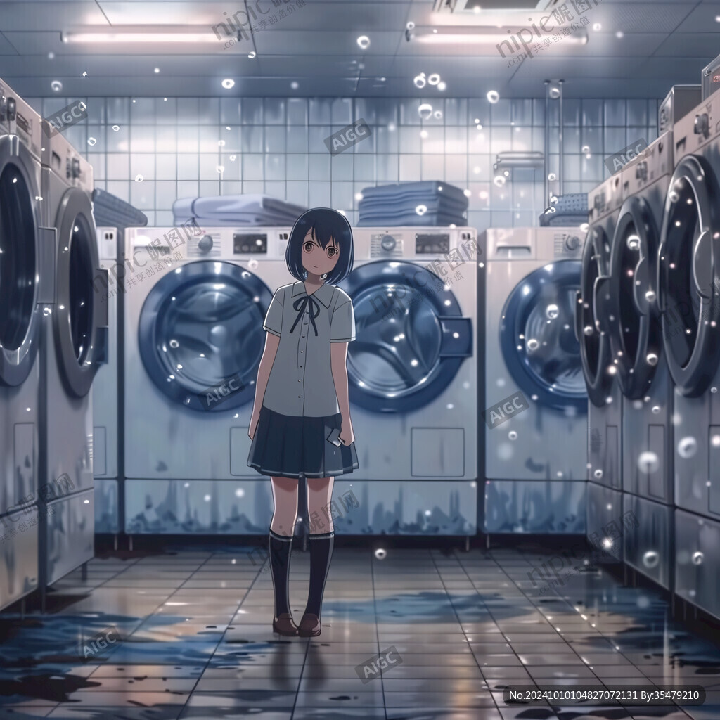 洗衣服插画