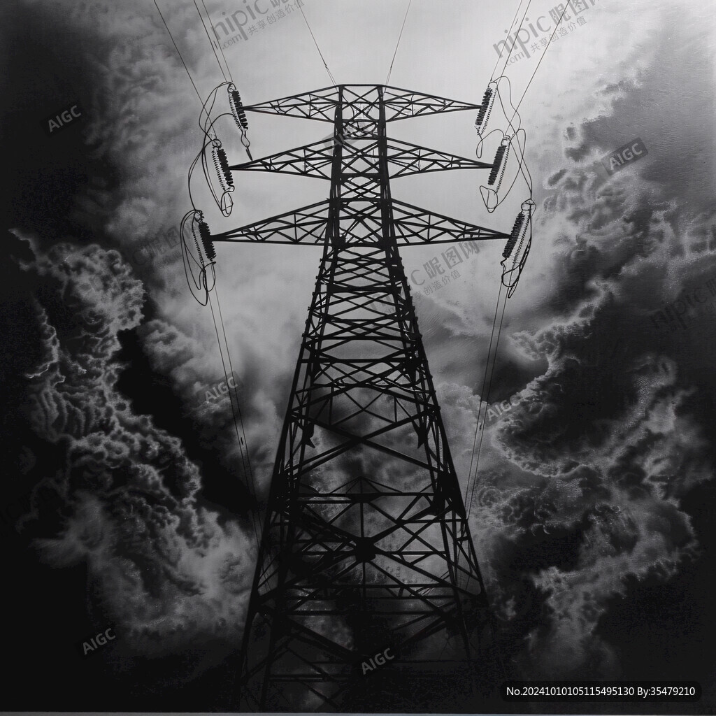 供电题材背景素材