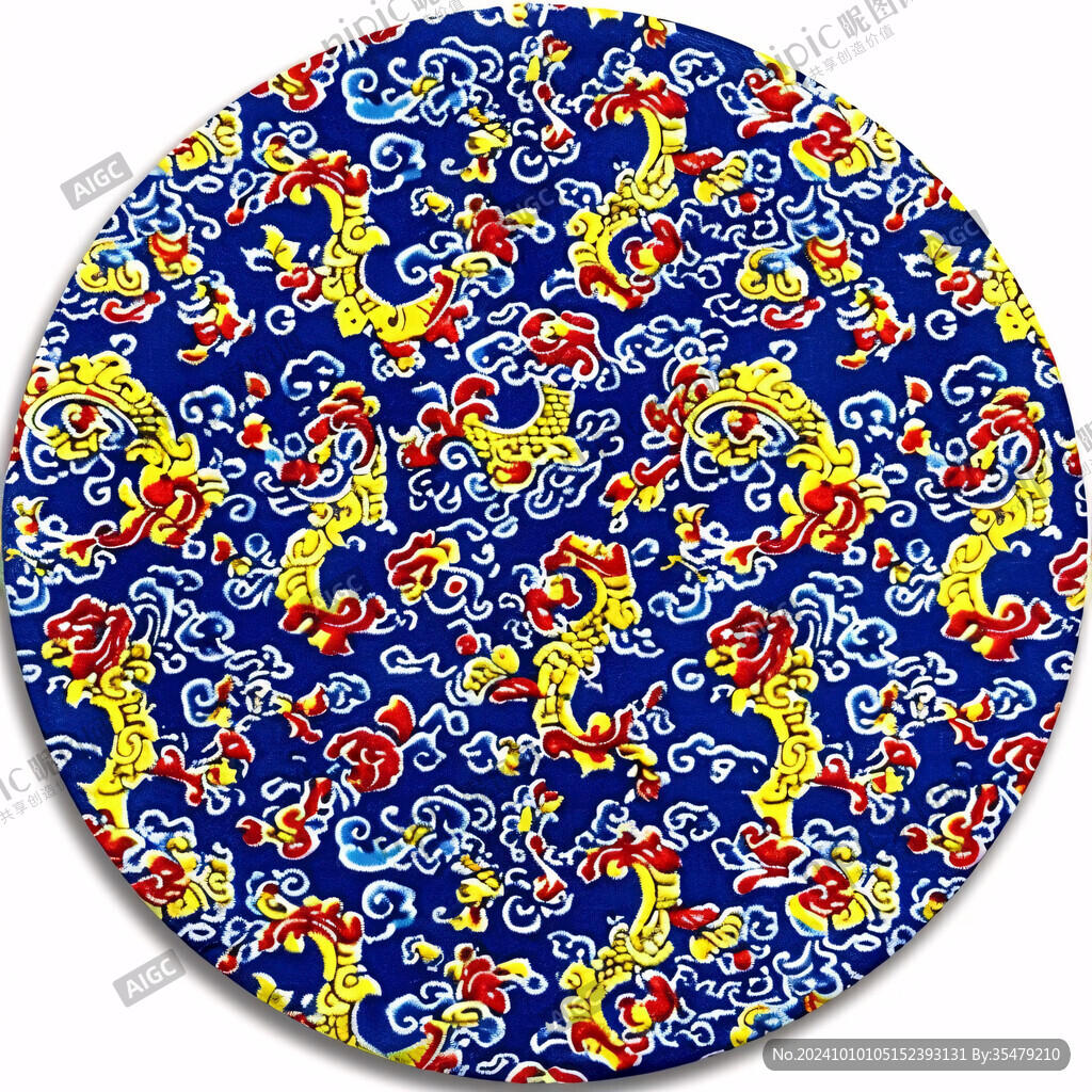 团龙纹样团龙图案