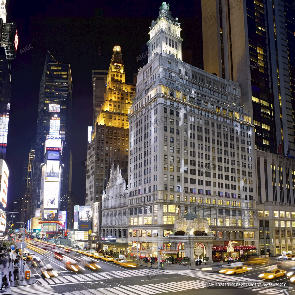 原创纽约地标纽约建筑