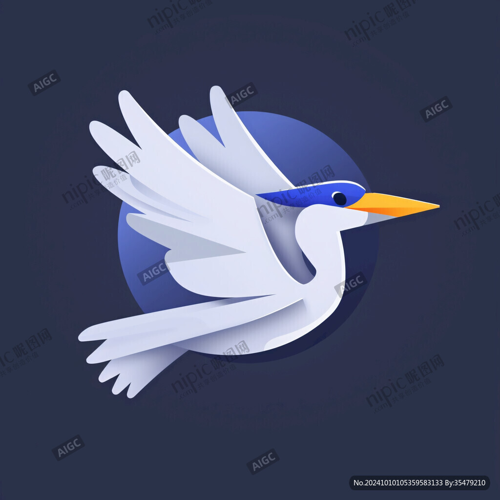 鹊桥素材蓝色鸟