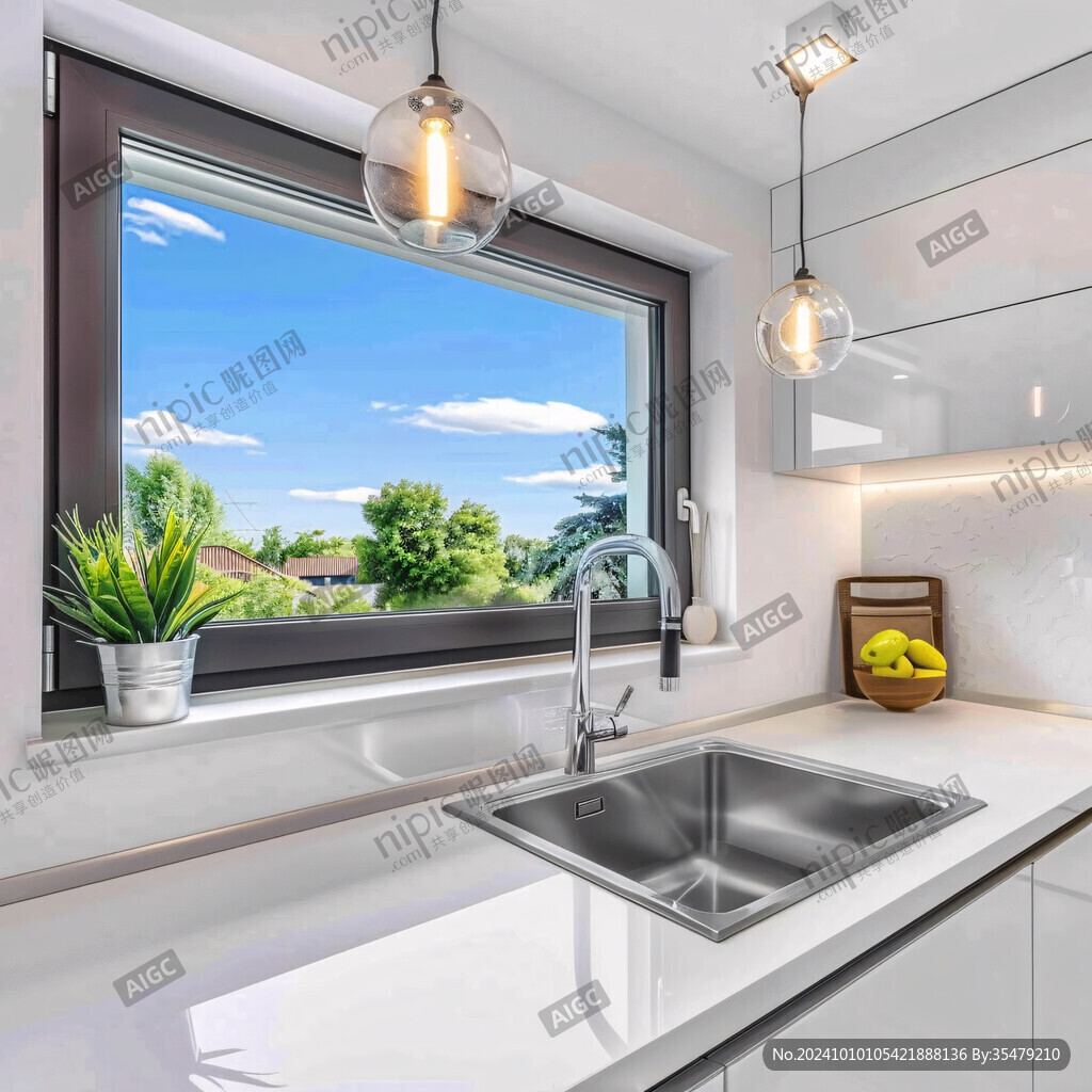 厨房水槽场景建模渲染