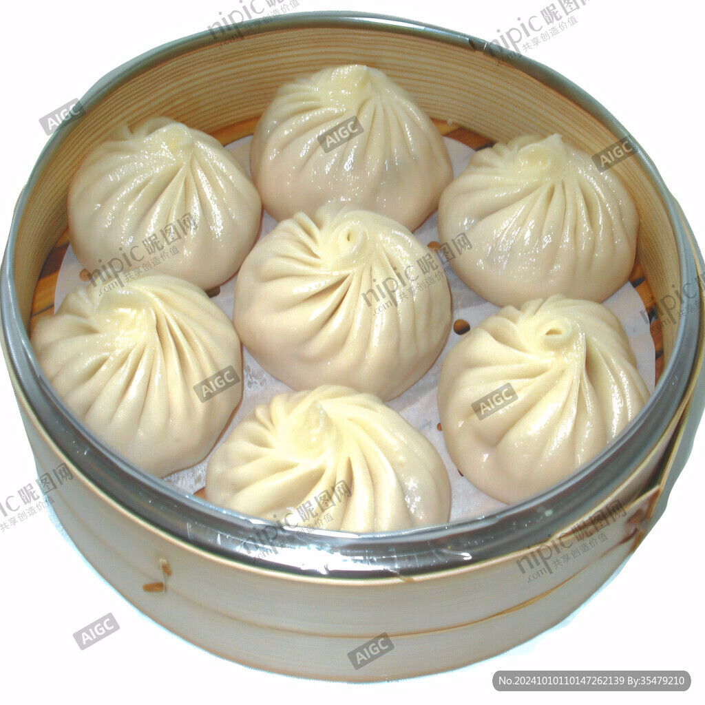 小笼包白底图片